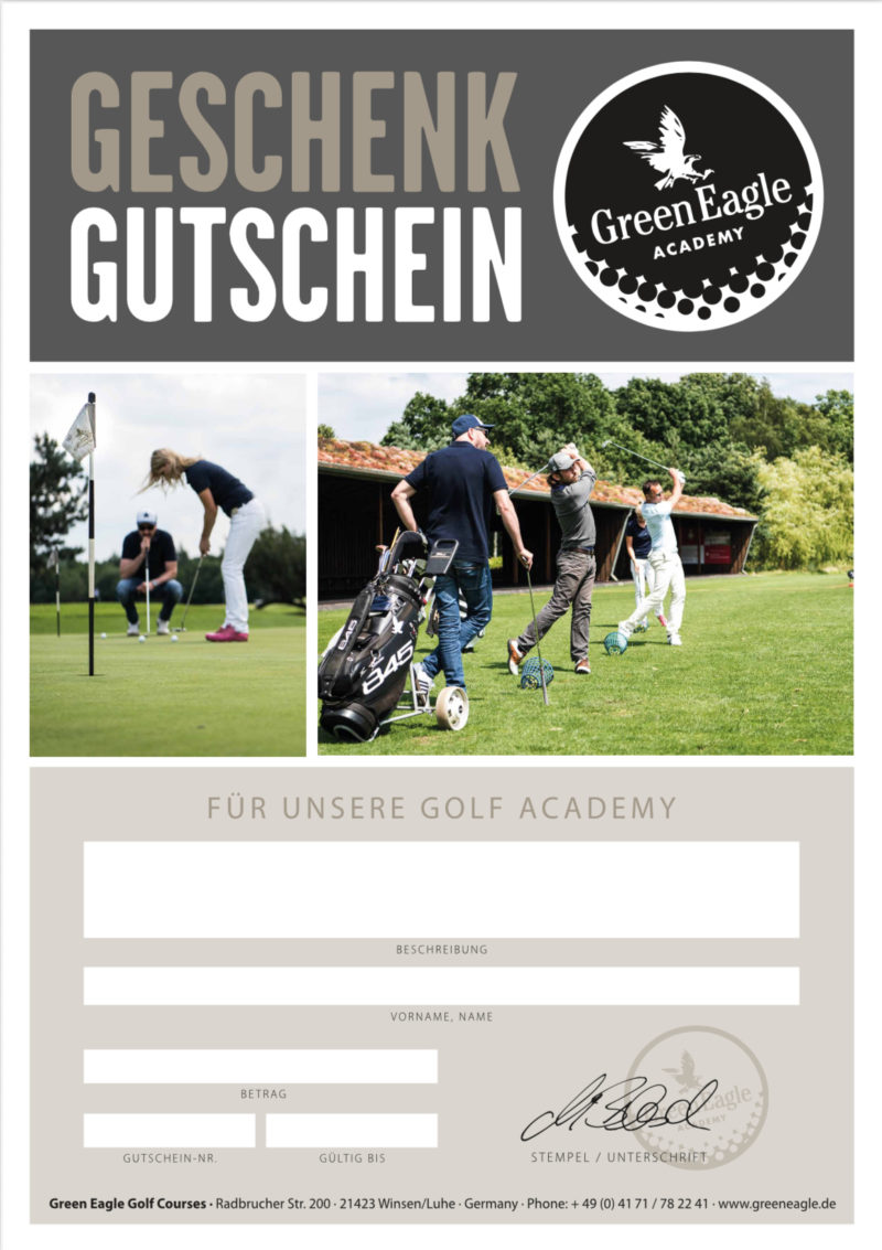 Golf Academy Gutschein